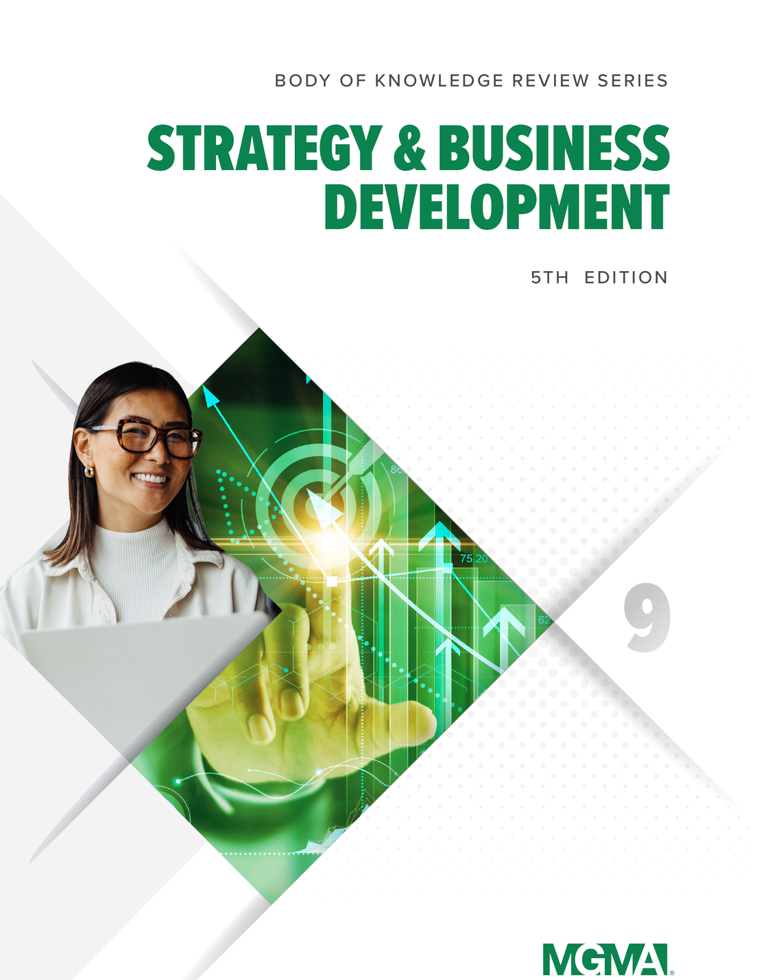 Cover image of the book titled "Body of Knowledge Review Series: Strategy & Business Development, 5th Edition," showcasing a professional design with a focus on healthcare strategy and business development themes.