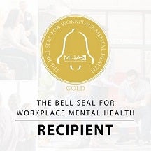 Announcement Facebook Instagram, bell seal for workplace mental health