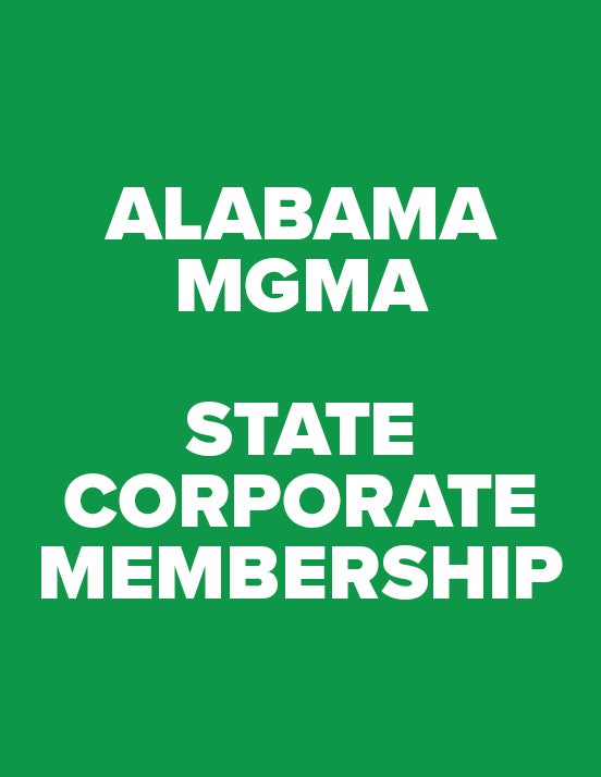 Alabama MGMA State Corporate Membership